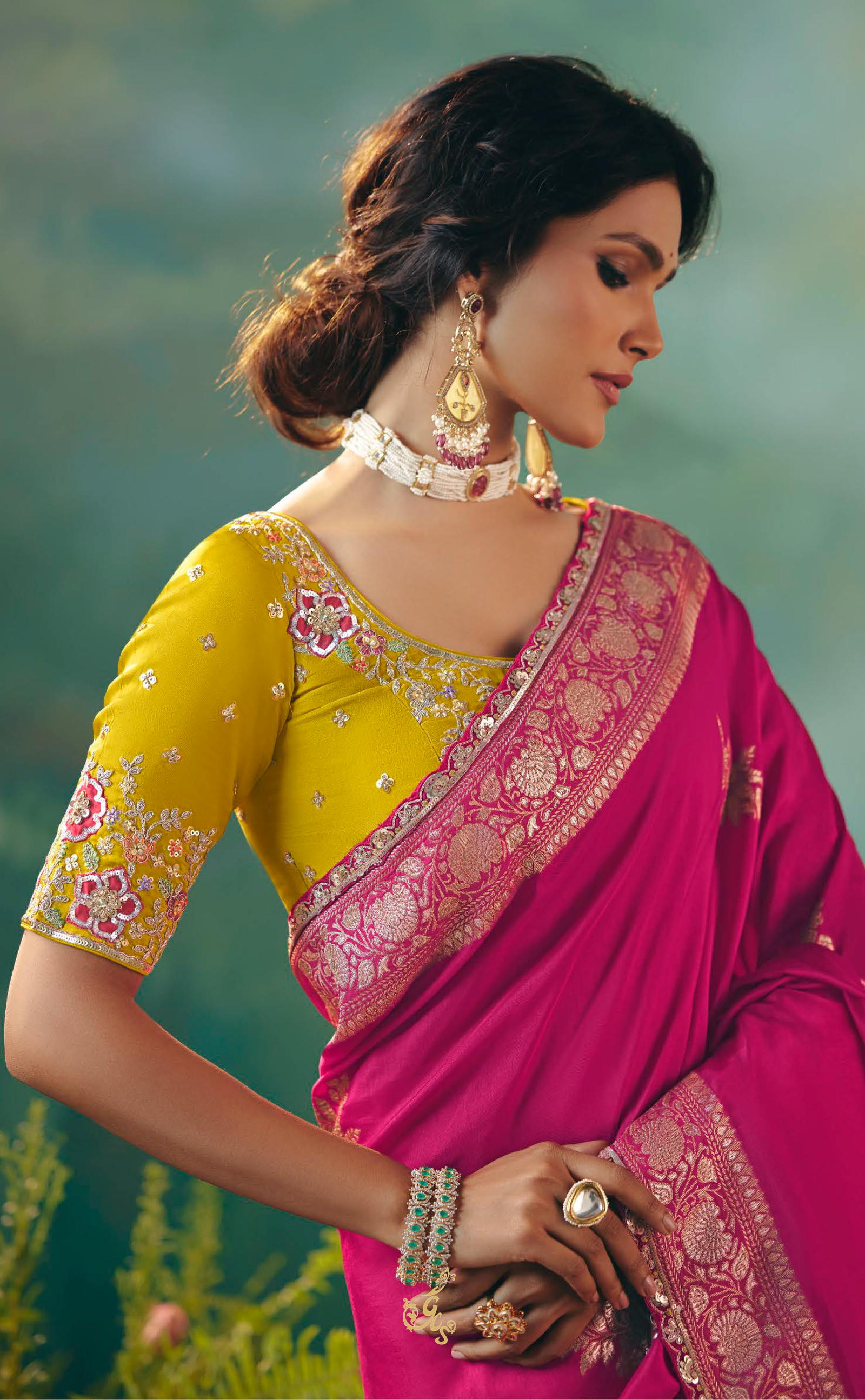 Exquisite Pink Vegan Muga Silk Saree – Sustainable & Ethically Made