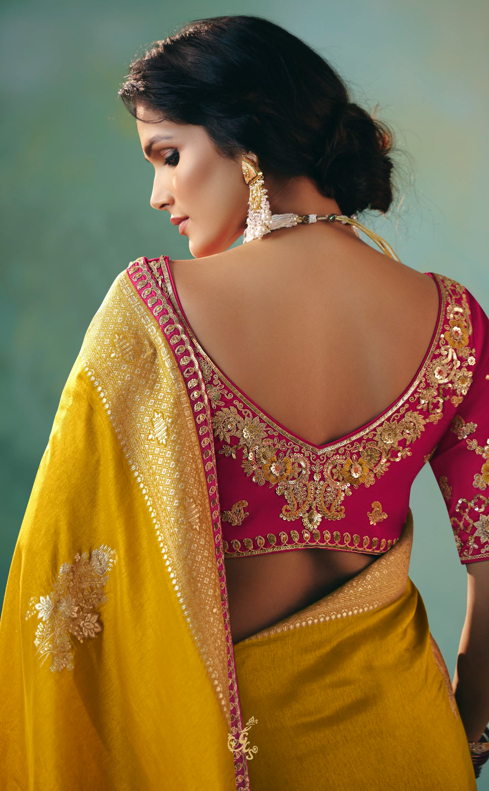 Bold & Beautiful – Mustard Vegan Muga Silk Saree