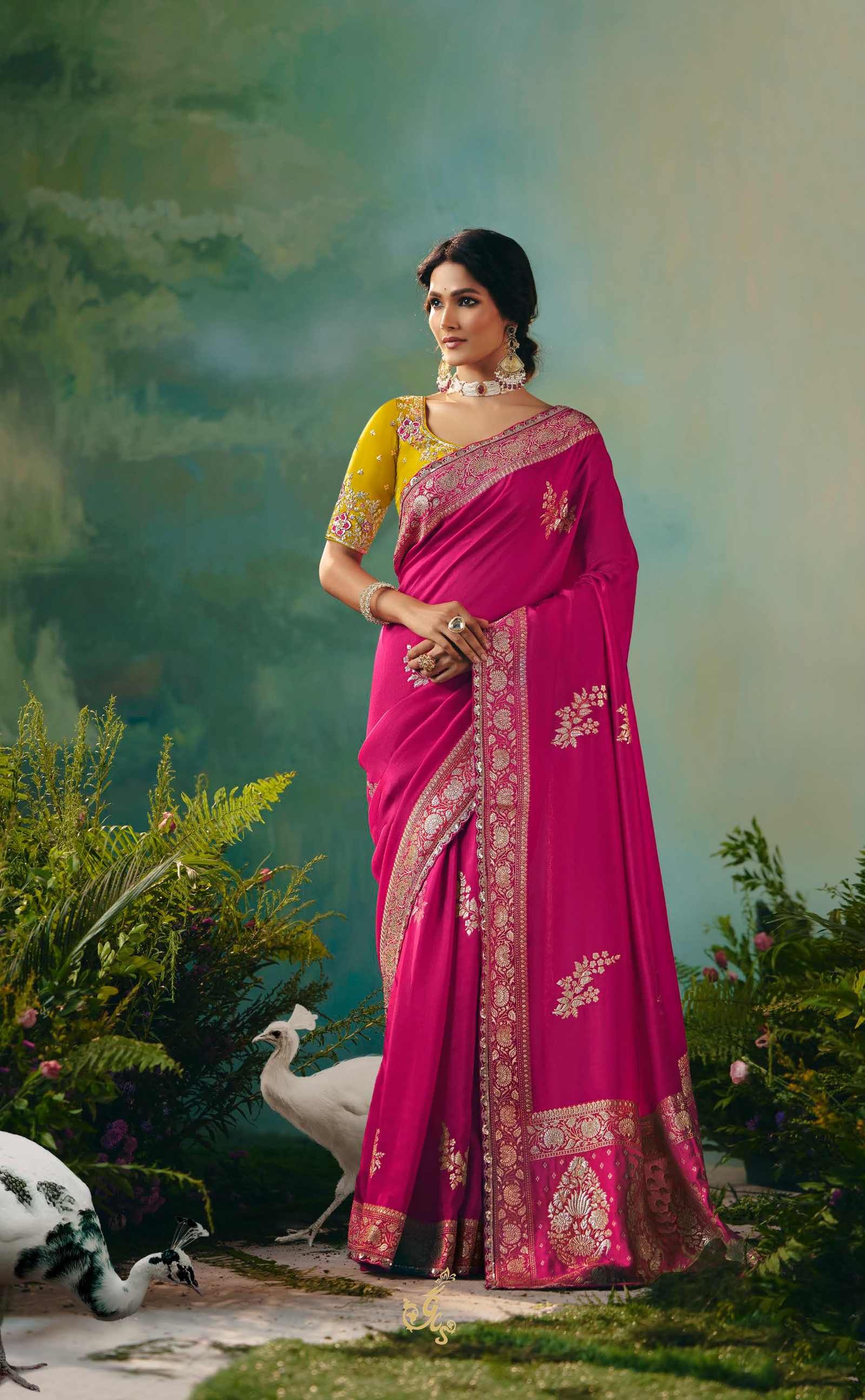 Exquisite Pink Vegan Muga Silk Saree – Sustainable & Ethically Made