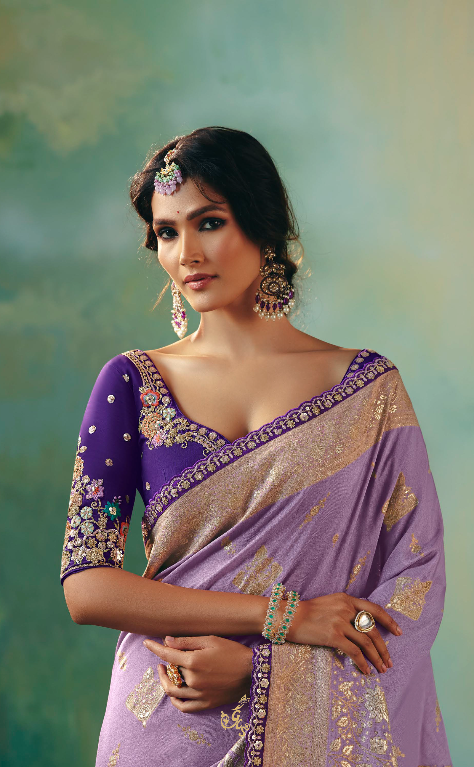 Lilac Dreams – Vegan Muga Silk Saree in Lavender Hue