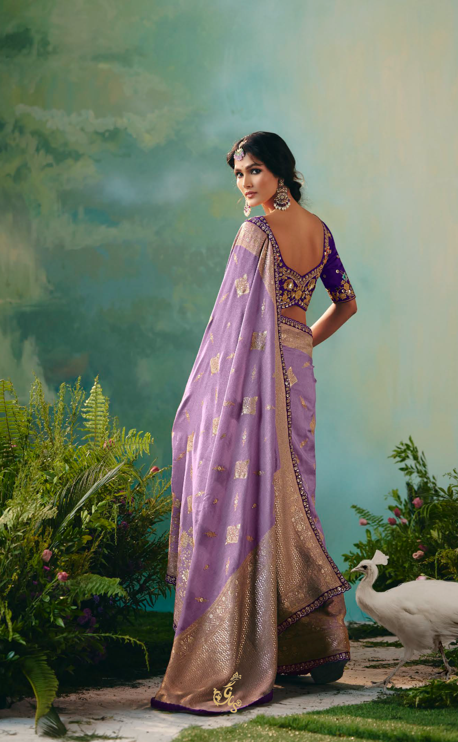 Lilac Dreams – Vegan Muga Silk Saree in Lavender Hue