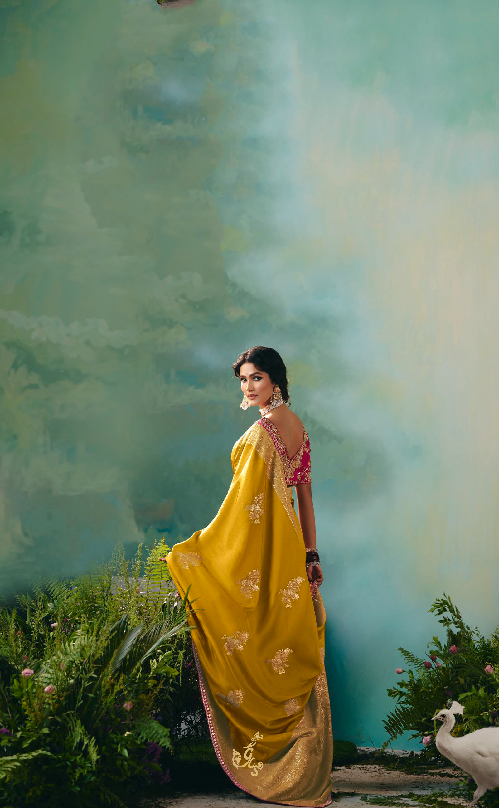 Bold & Beautiful – Mustard Vegan Muga Silk Saree