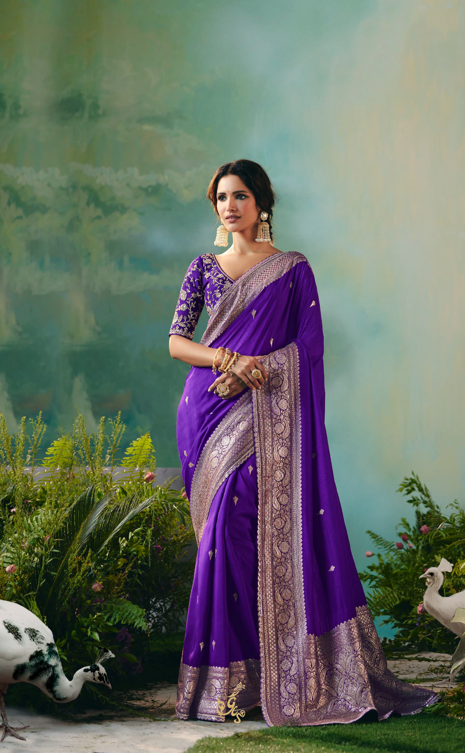 Rich & Elegant – Plum Vegan Muga Silk Saree