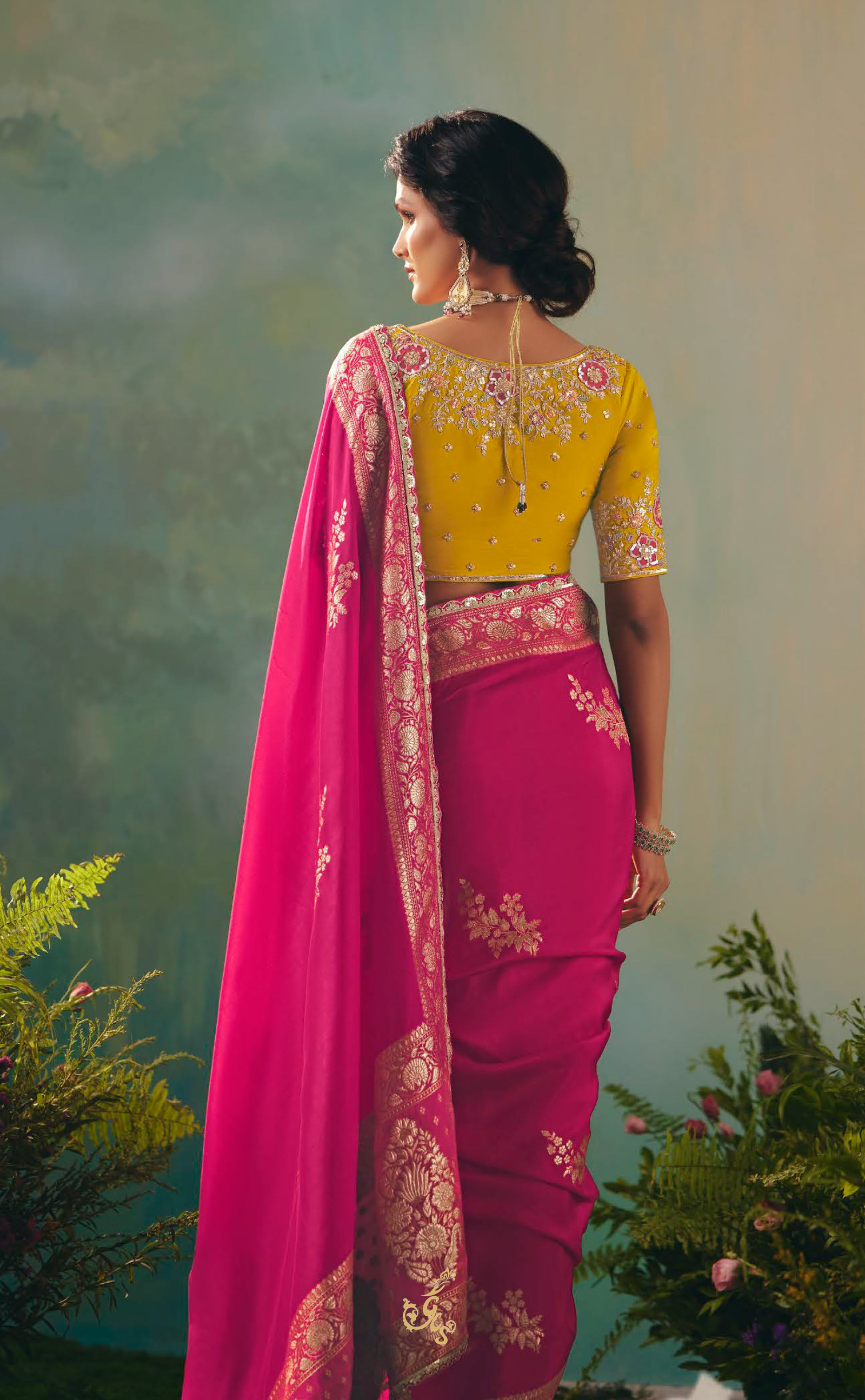 Exquisite Pink Vegan Muga Silk Saree – Sustainable & Ethically Made