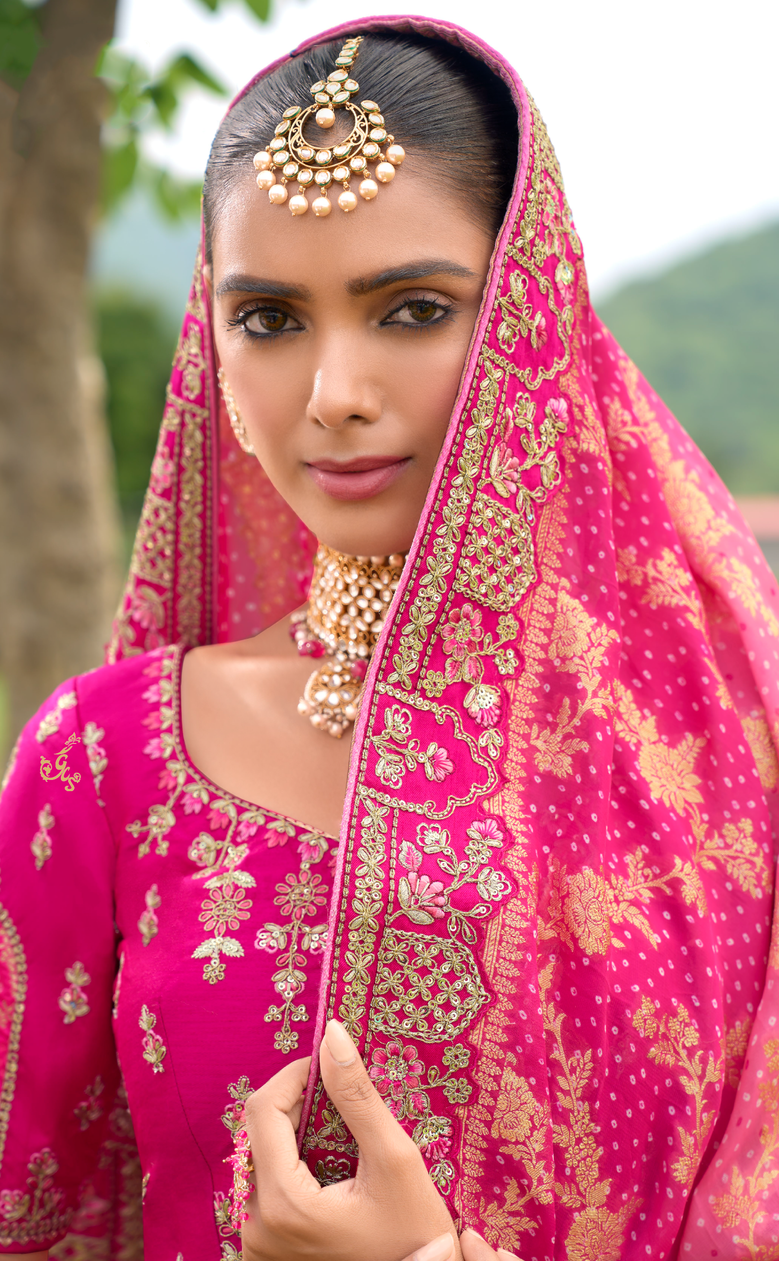 Rani Vegan Silk Lehenga with Antique Cutwork Embroidery