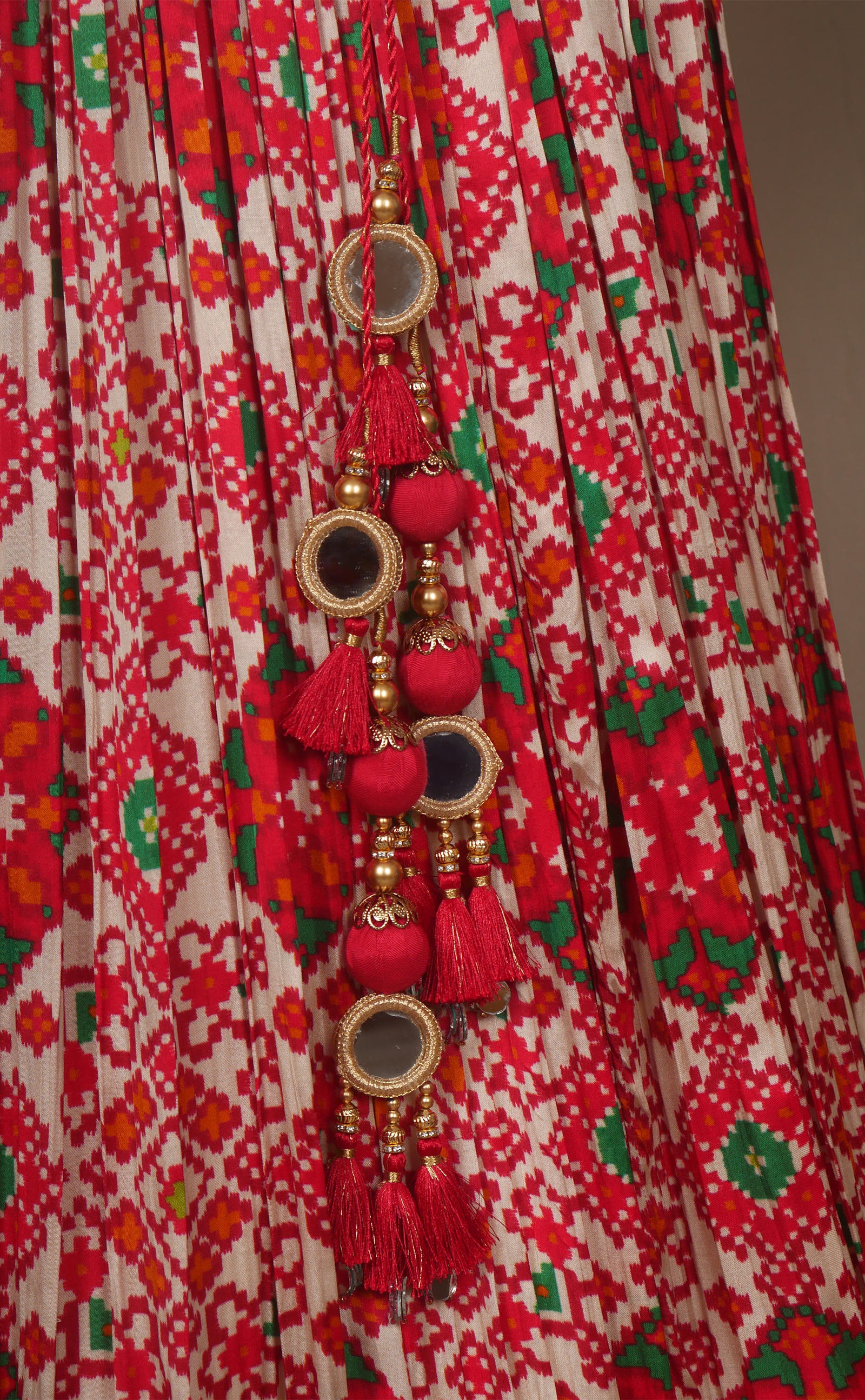 Patola Print Lehenga In Vegan Gaji Silk