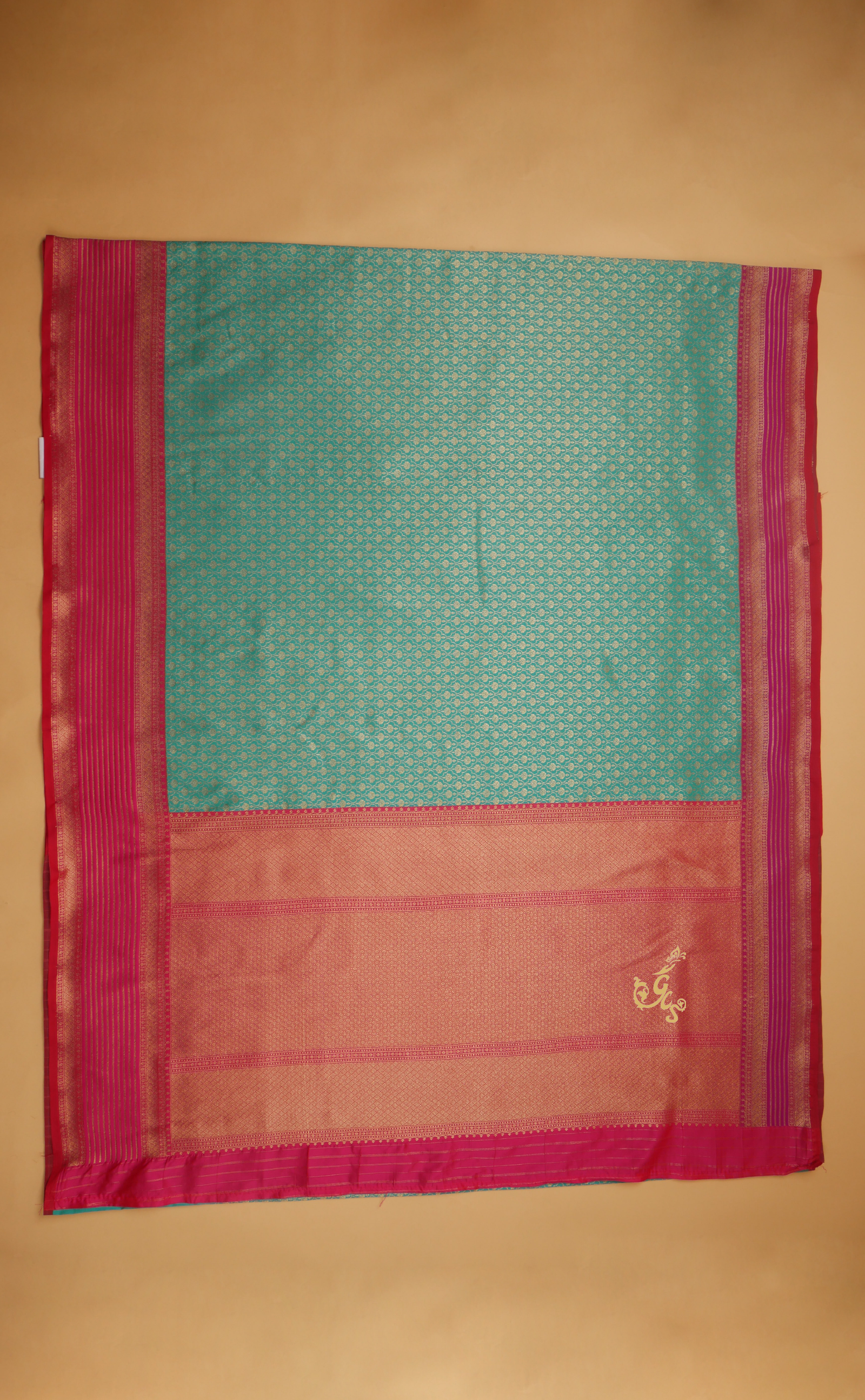 Ganga-Jamuna Border Kanjivaram in Brocade Vegan Silk