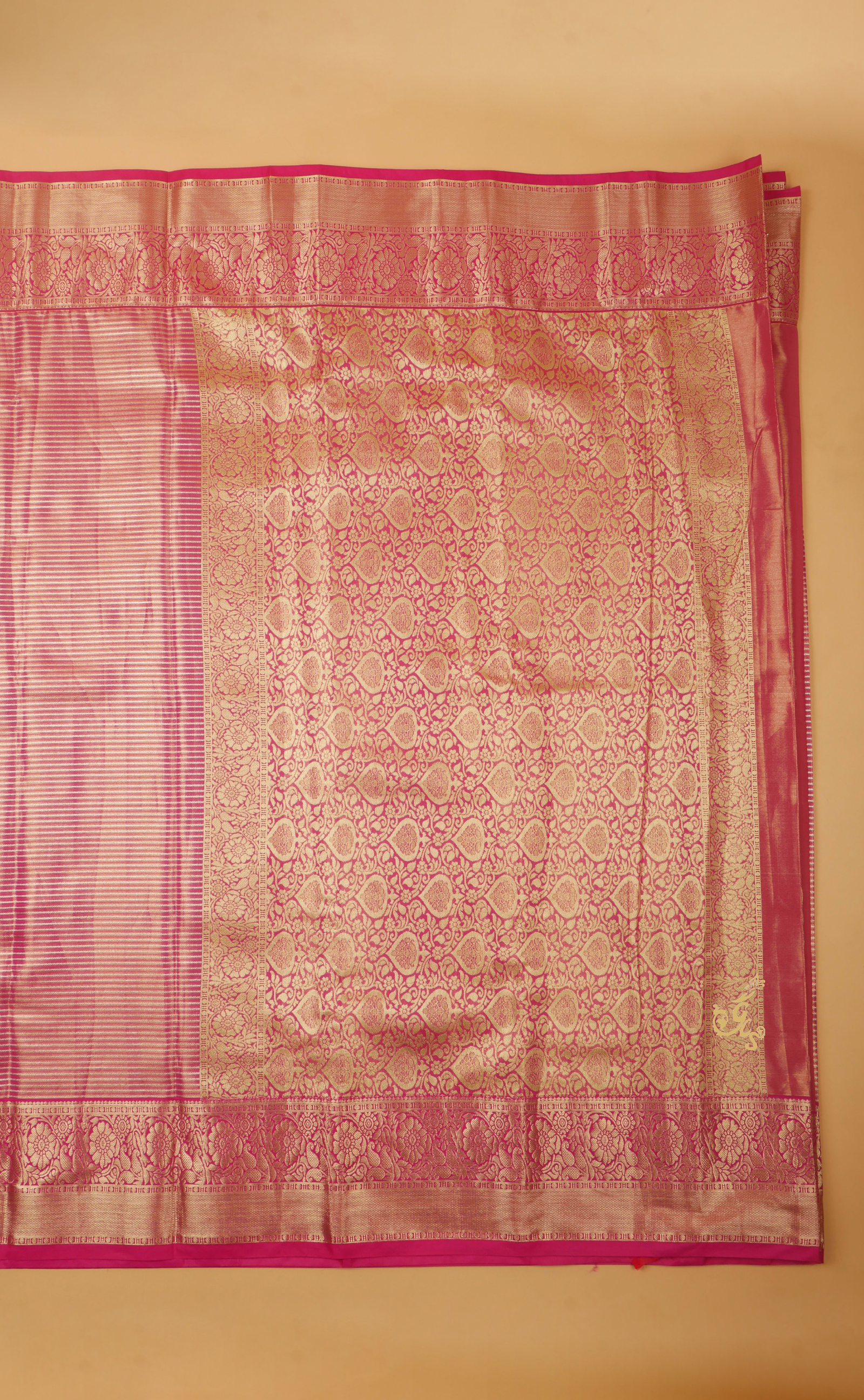 Kanjivaram in Tissue Vegan Silk