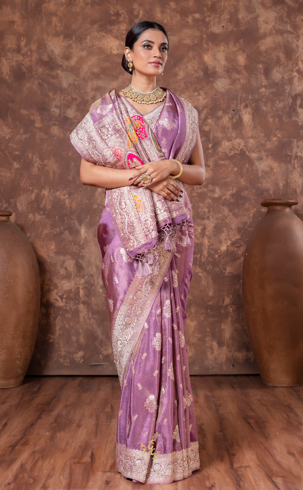 Lavender Mist – Ethereal Beauty in Vegan Tissue Georgette