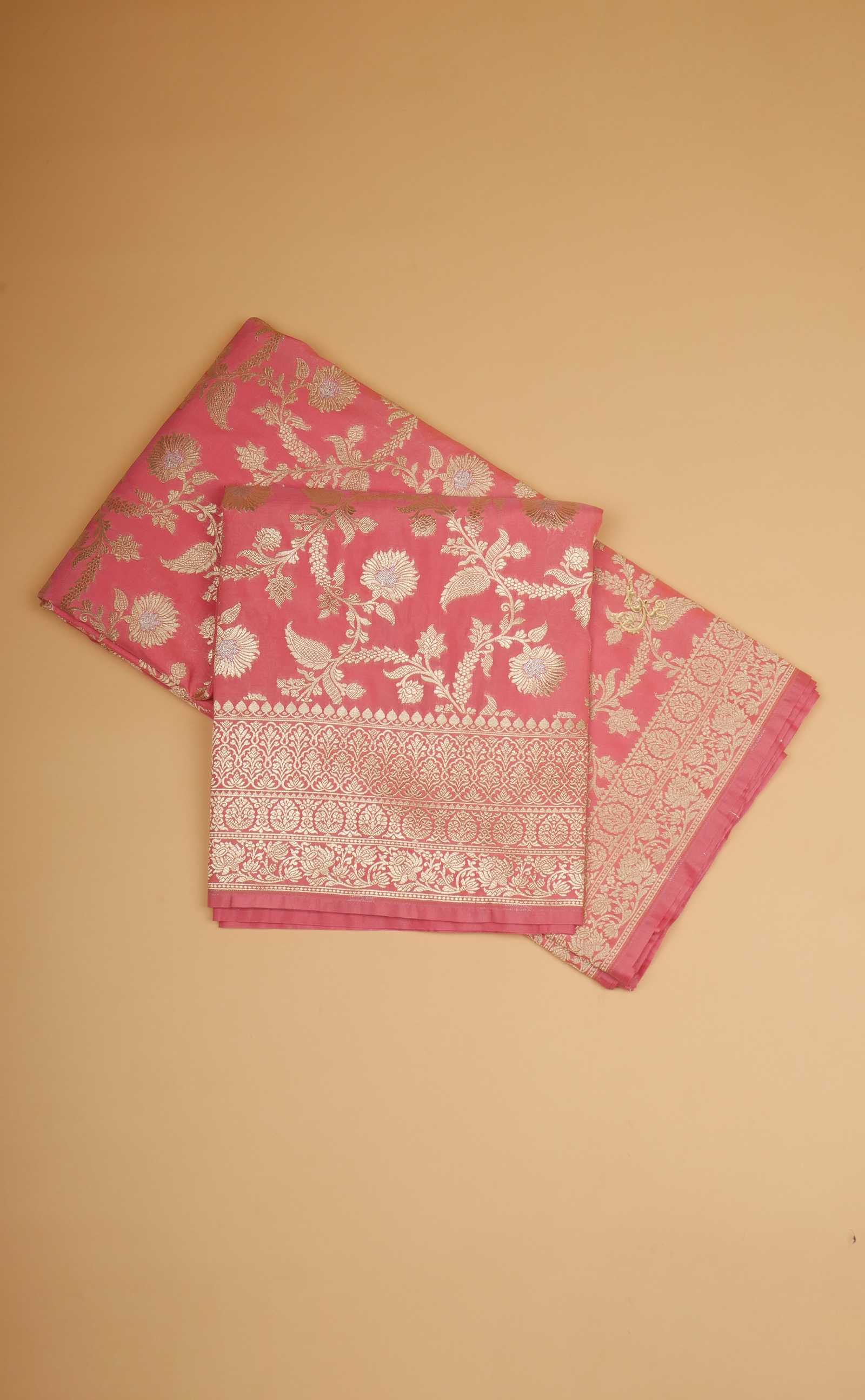 PINK VEGAN SILK BANARASI