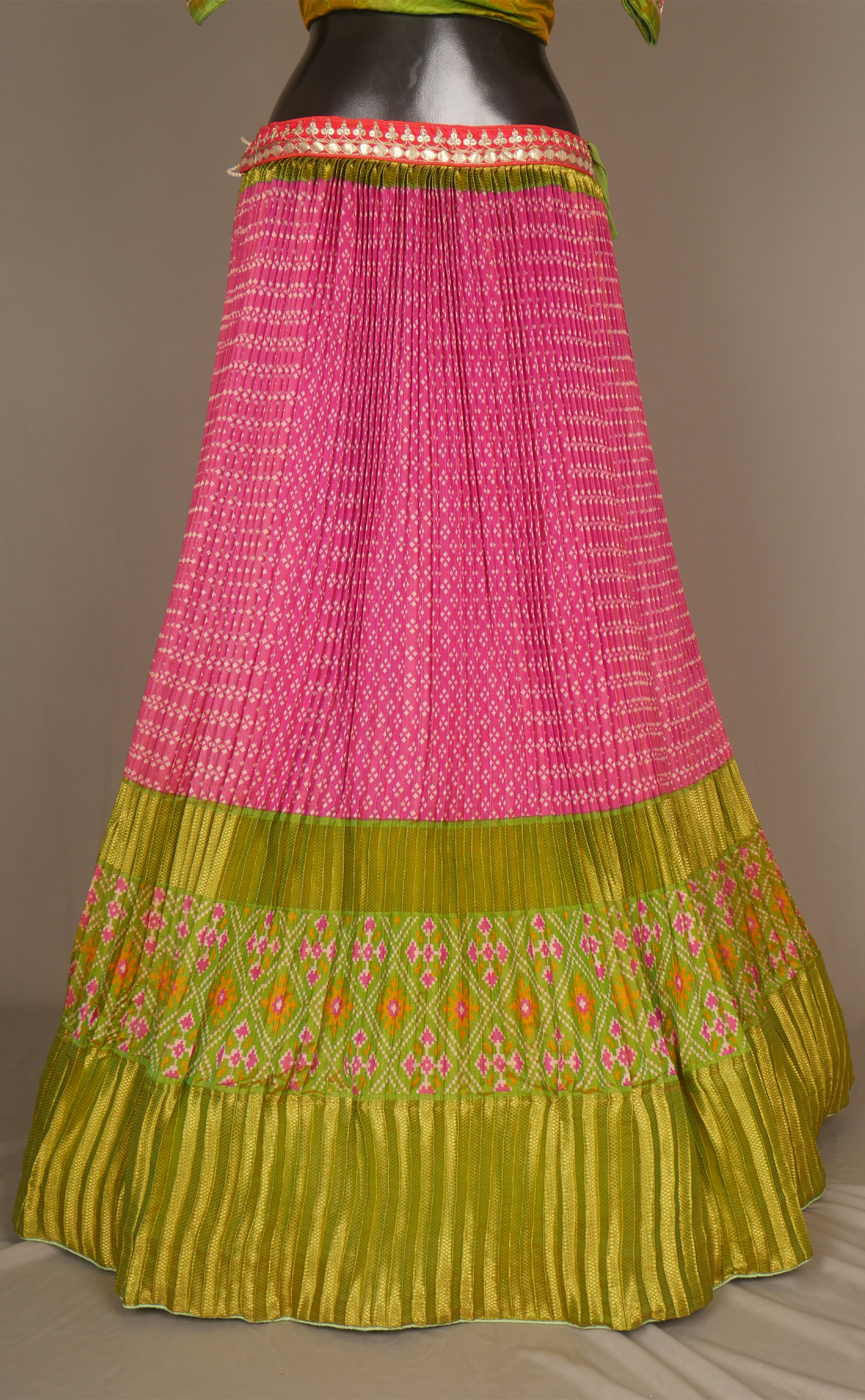 Patola Print Lehenga In Vegan Soft Silk