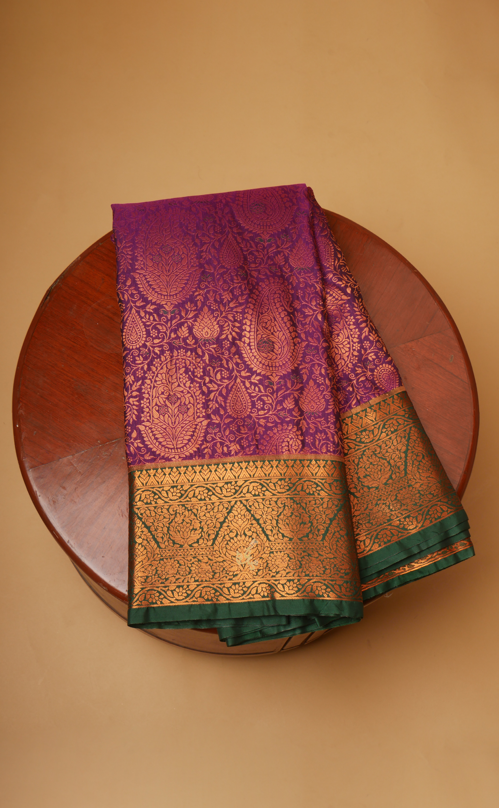 Magenta Kanjivaram In Vegan Silk