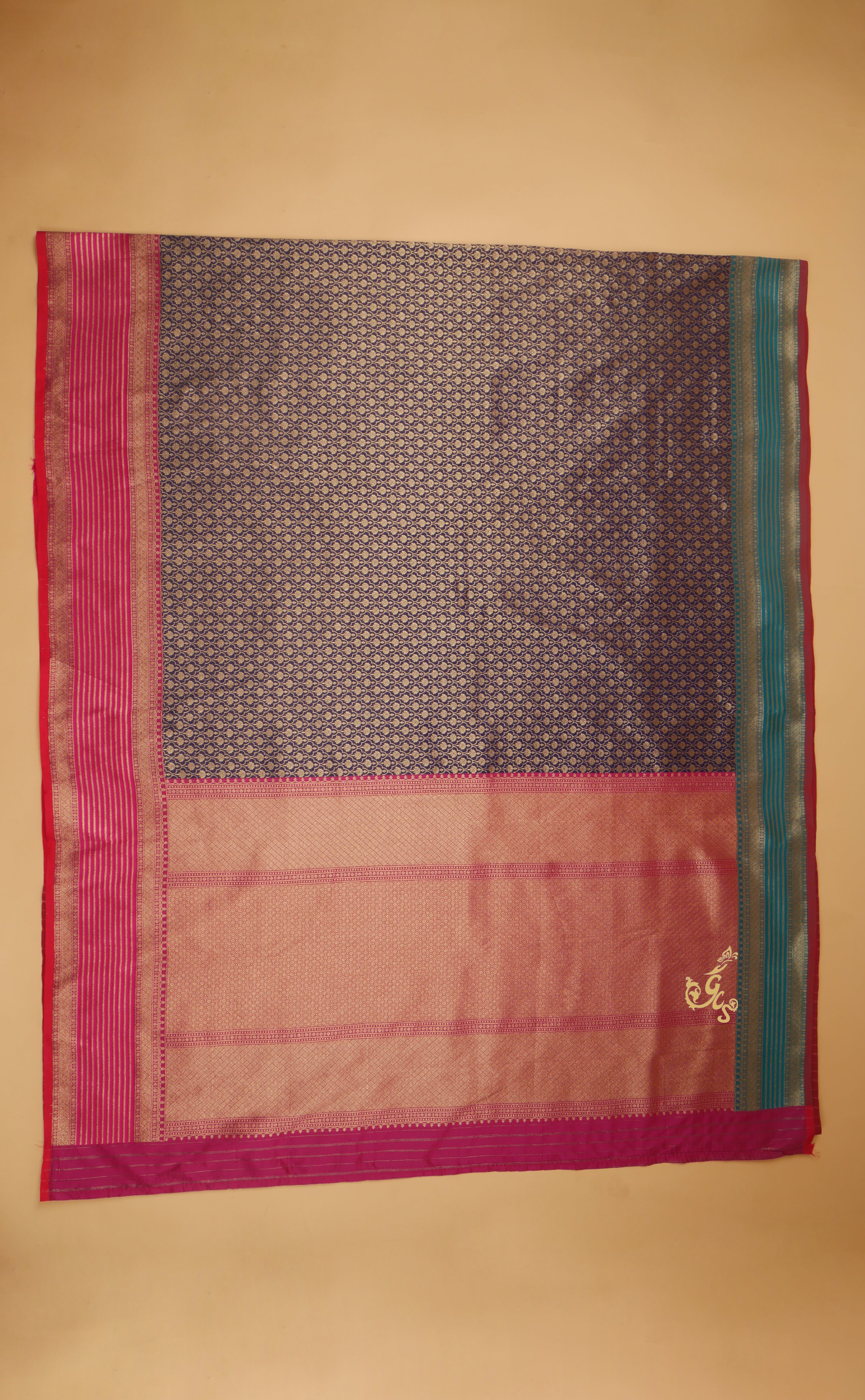 Ganga-Jamuna Border Kanjivaram in Brocade Vegan Silk