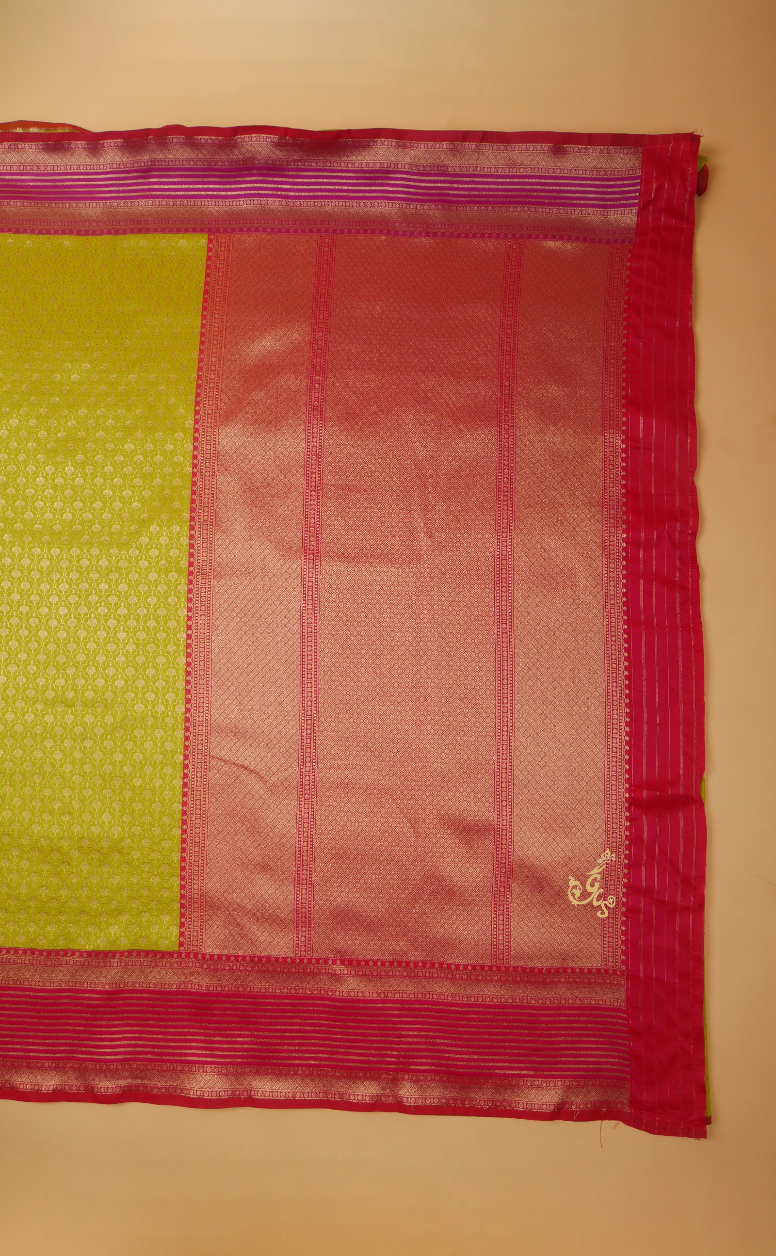 Ganga-Jamuna Border Kanjivaram in Brocade Vegan Silk