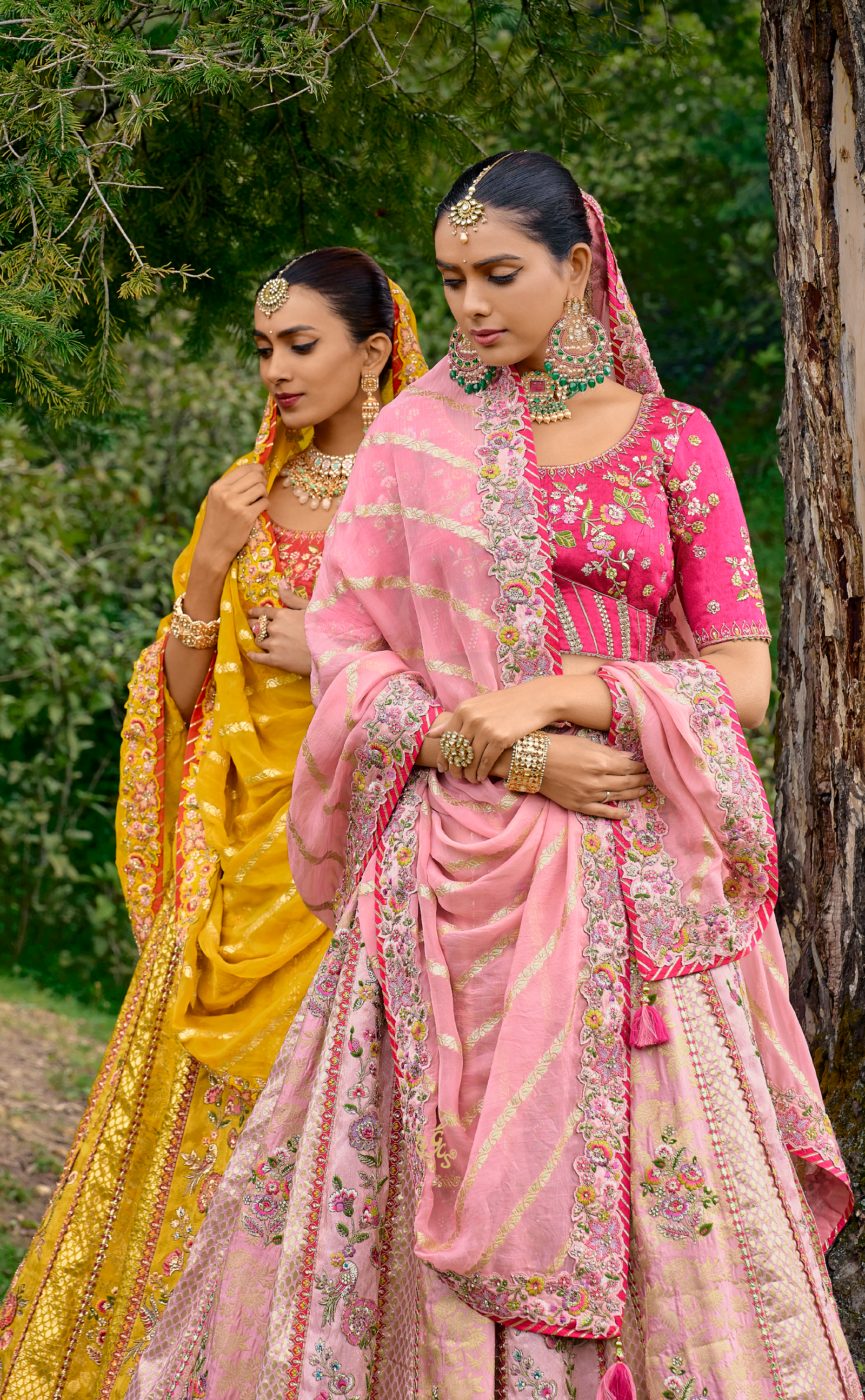 Embroidered Lehenga In Banarasi Vegan Silk