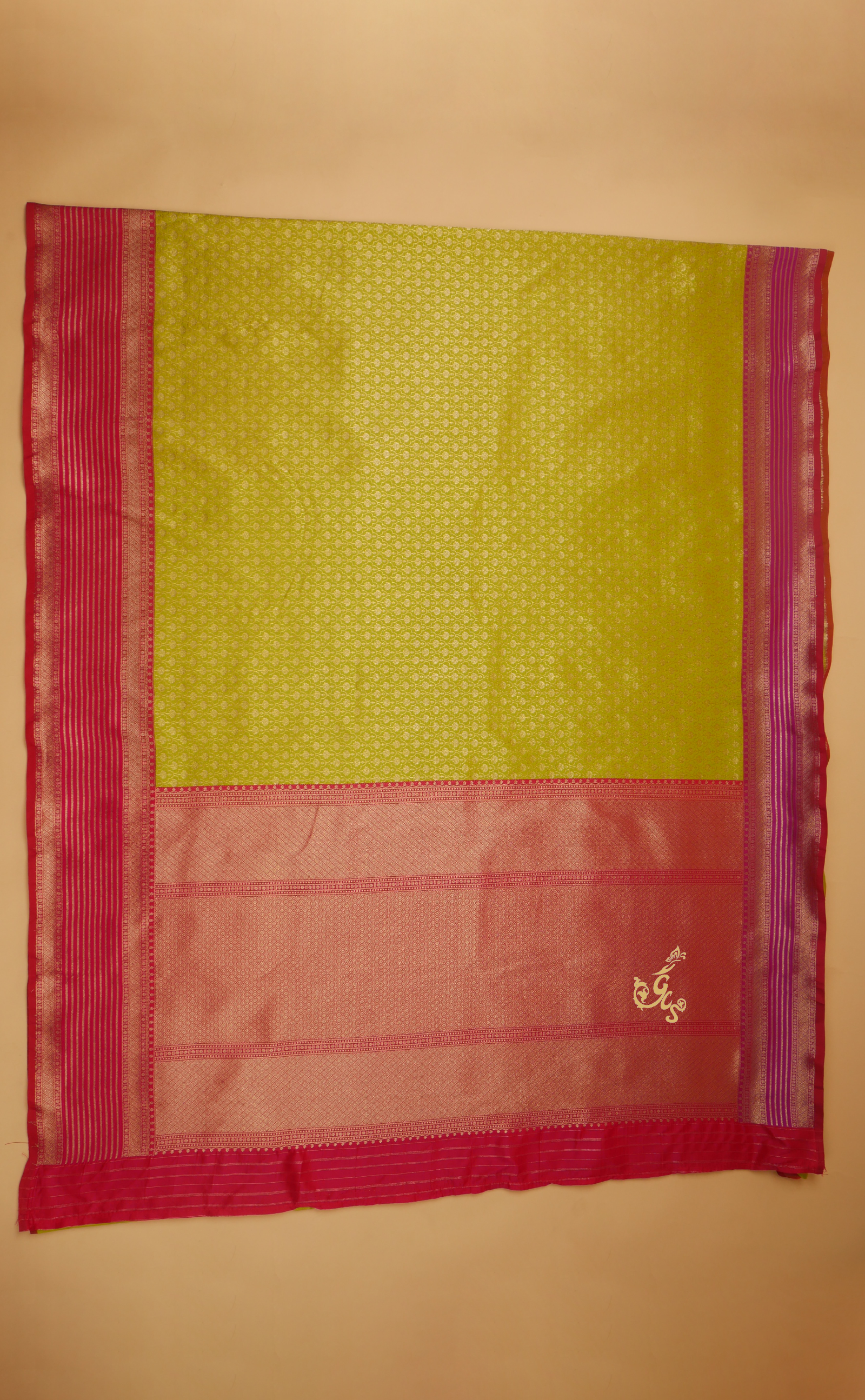 Ganga-Jamuna Border Kanjivaram in Brocade Vegan Silk