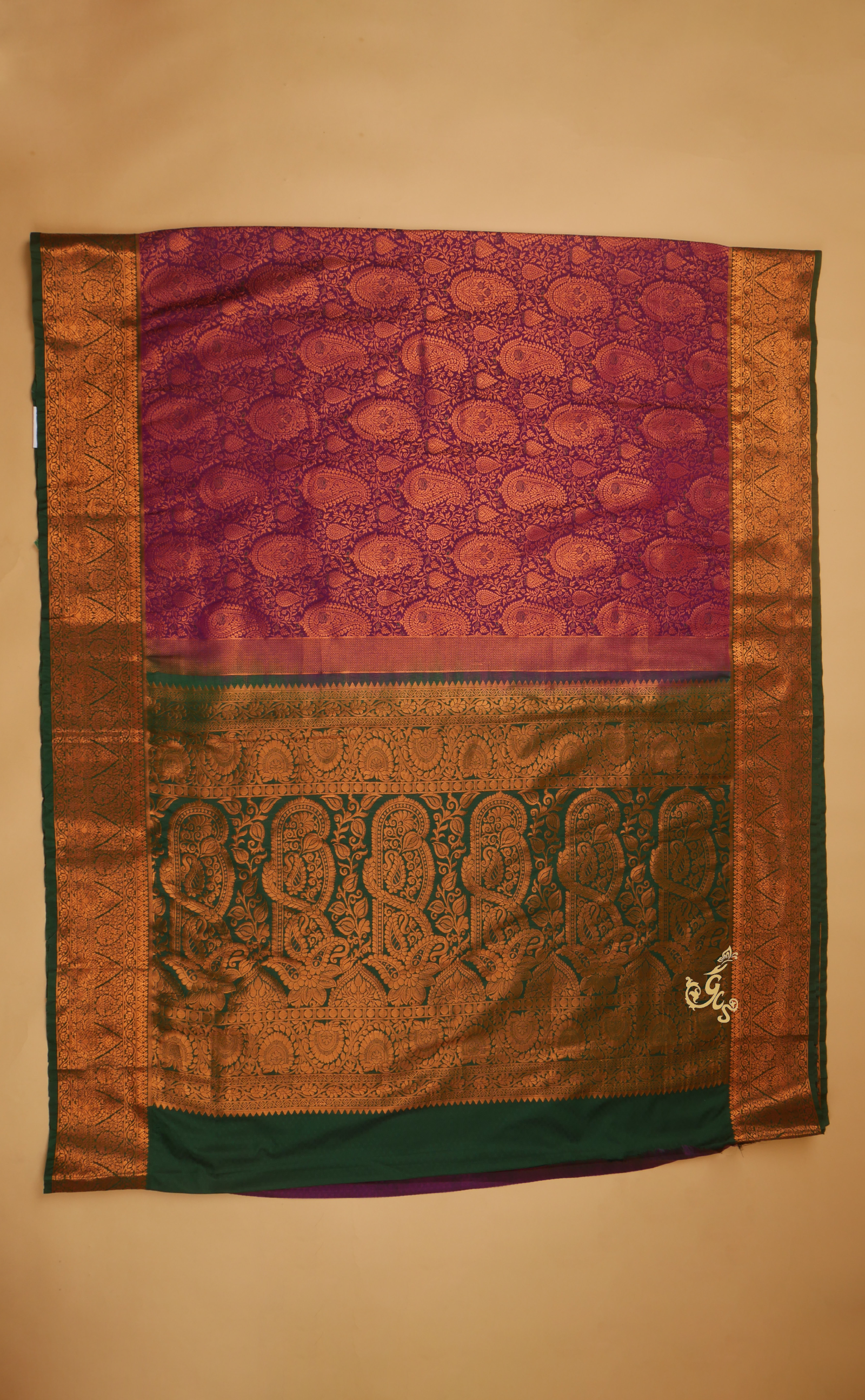 Magenta Kanjivaram In Vegan Silk