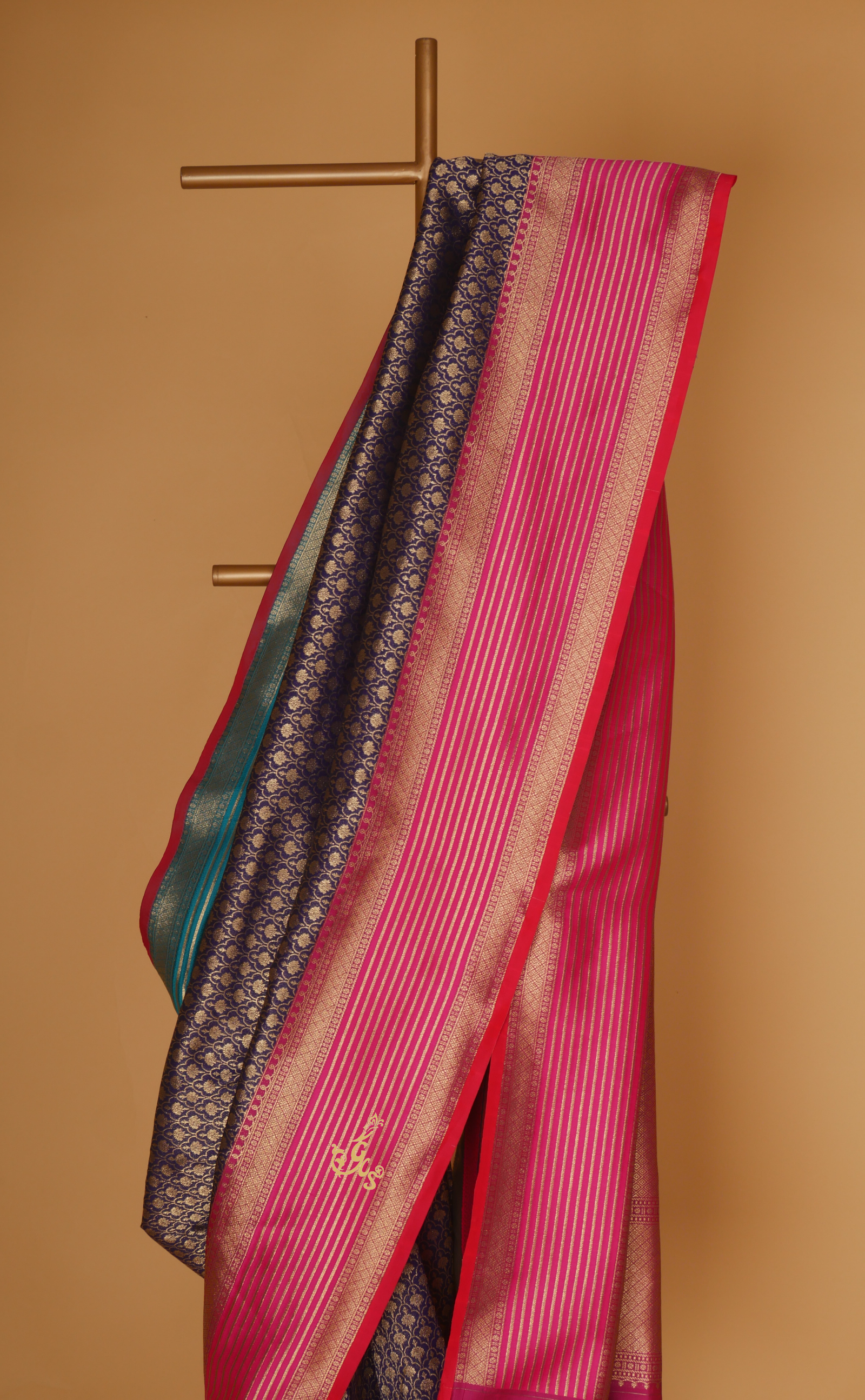 Ganga-Jamuna Border Kanjivaram in Brocade Vegan Silk