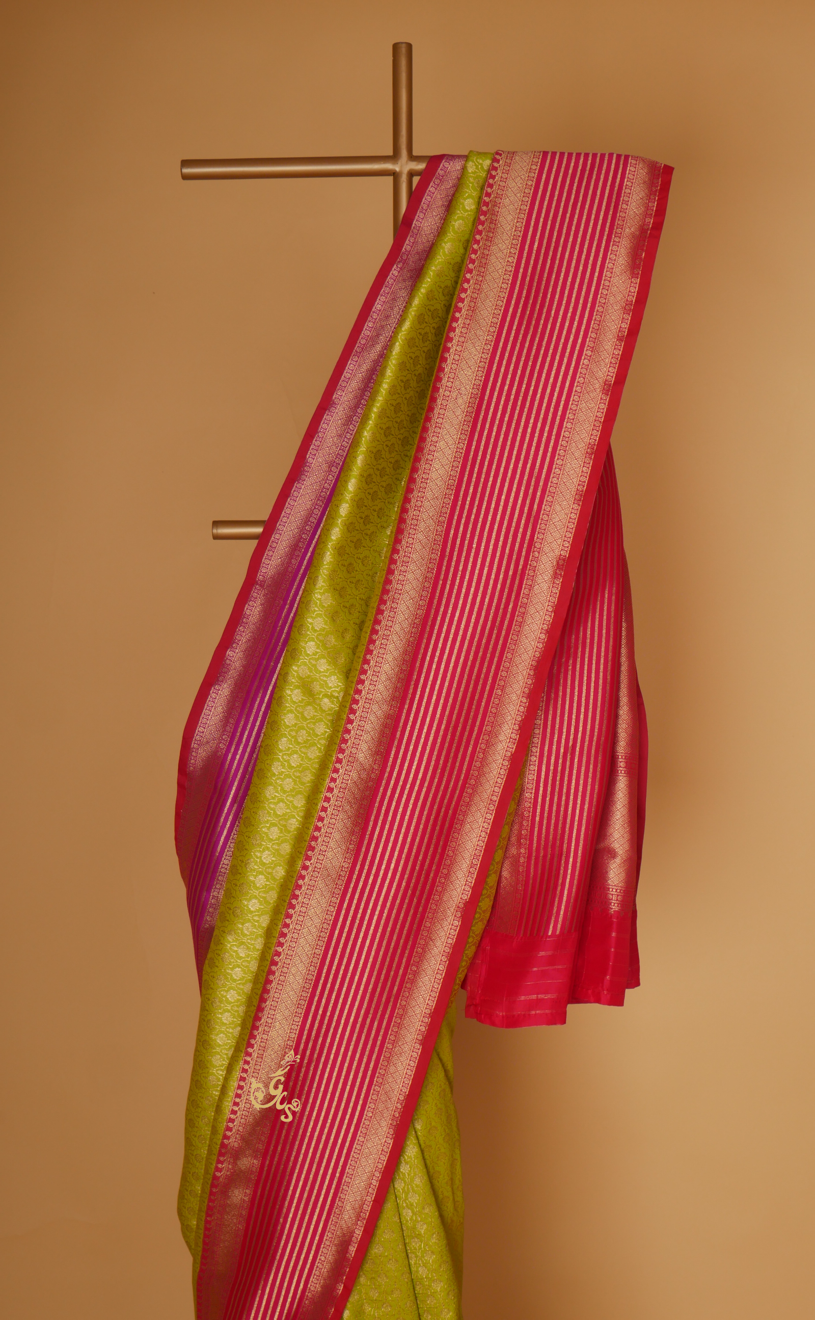 Ganga-Jamuna Border Kanjivaram in Brocade Vegan Silk