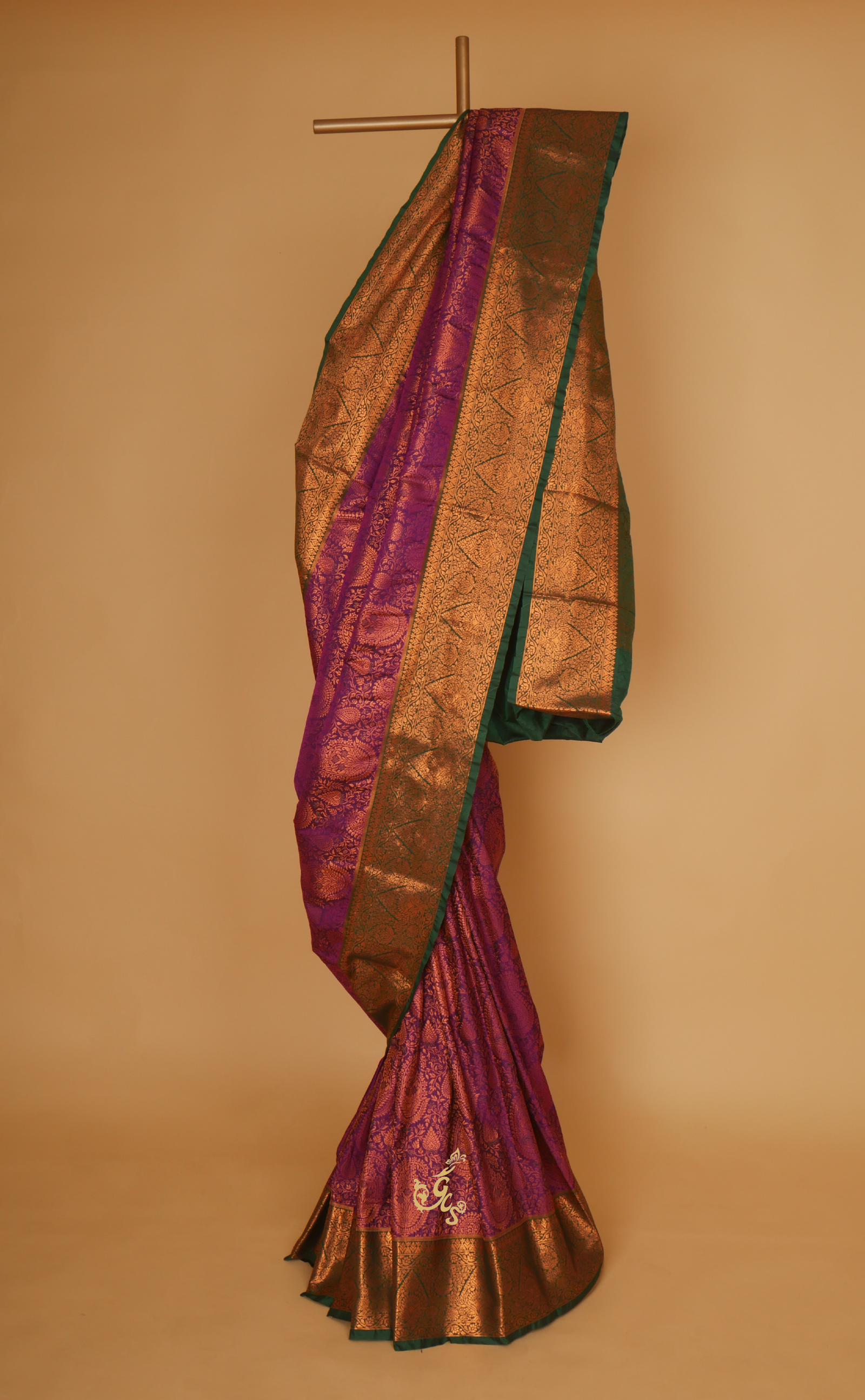 Magenta Kanjivaram In Vegan Silk