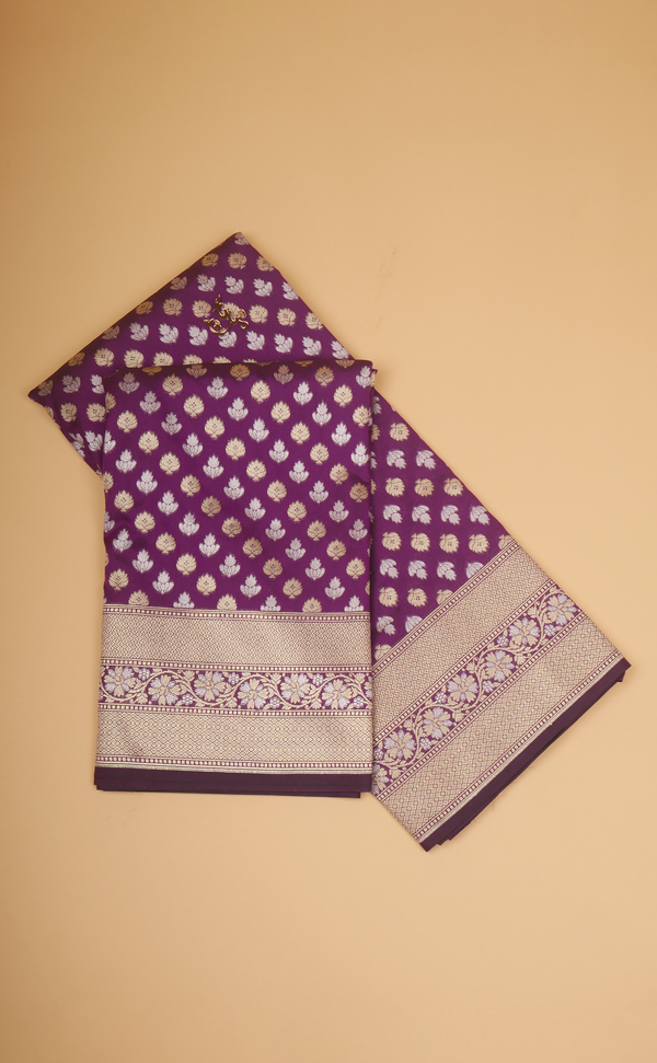 KALAMKARI BUTI VEGAN SILK BANARASI