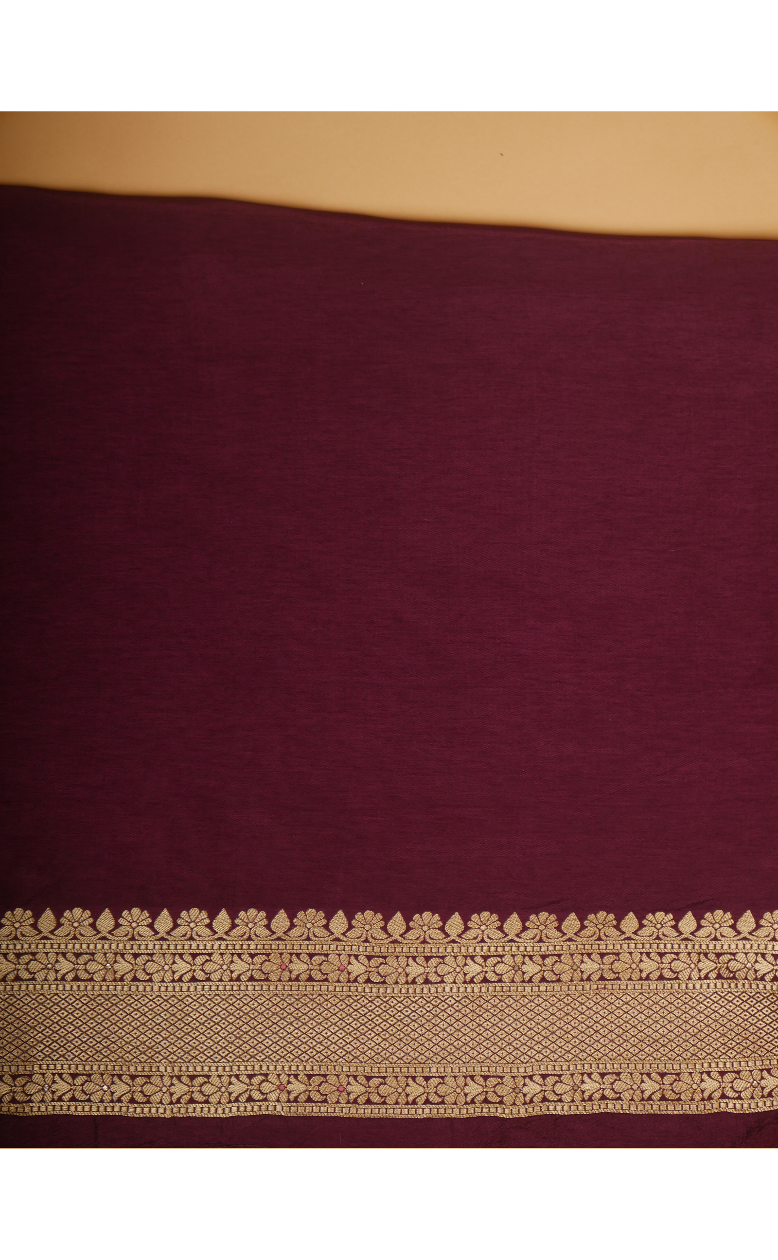 MAGENTA VEGAN MUGA SILK BANARASI