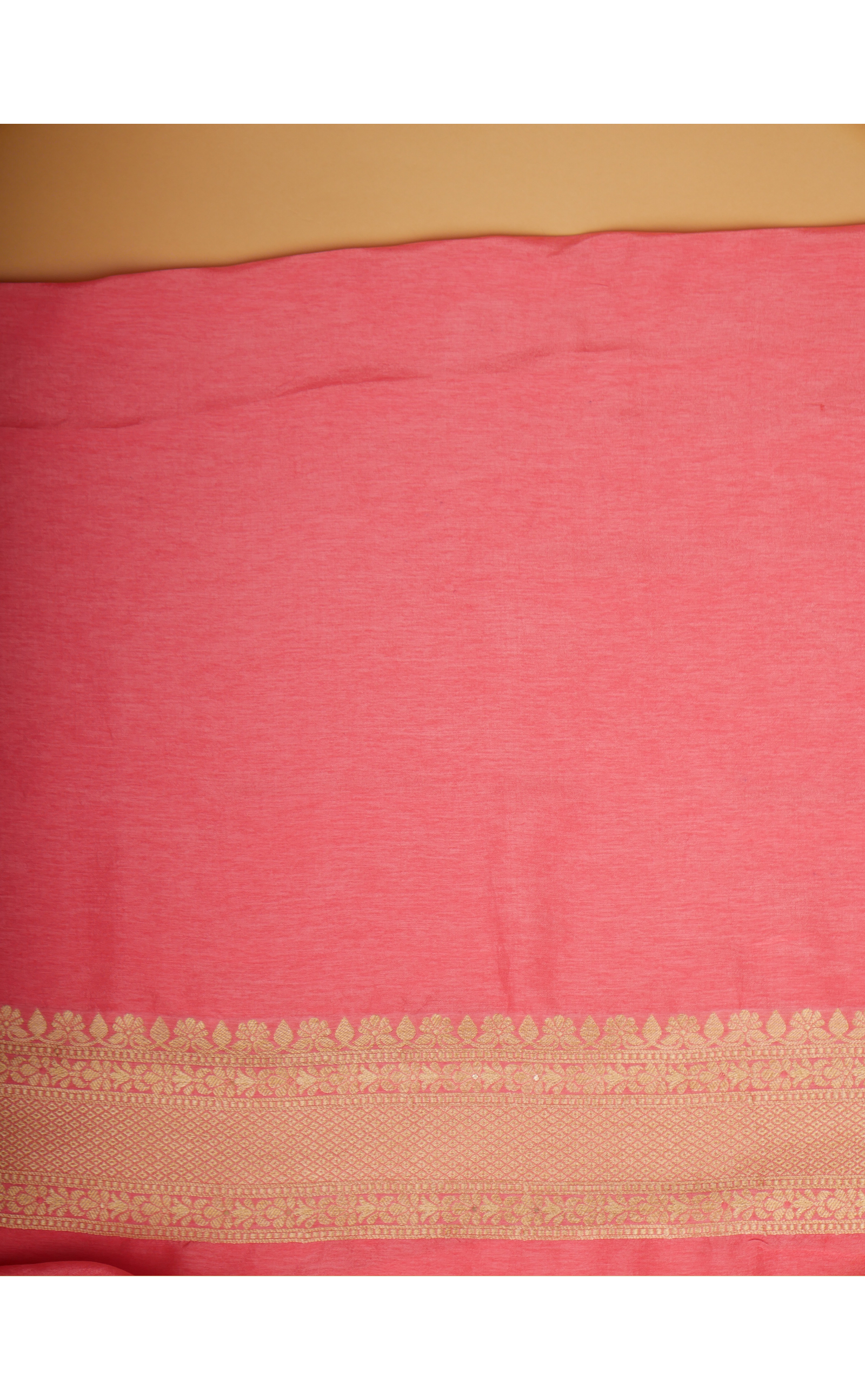 PEACH VEGAN MUGA SILK BANARASI