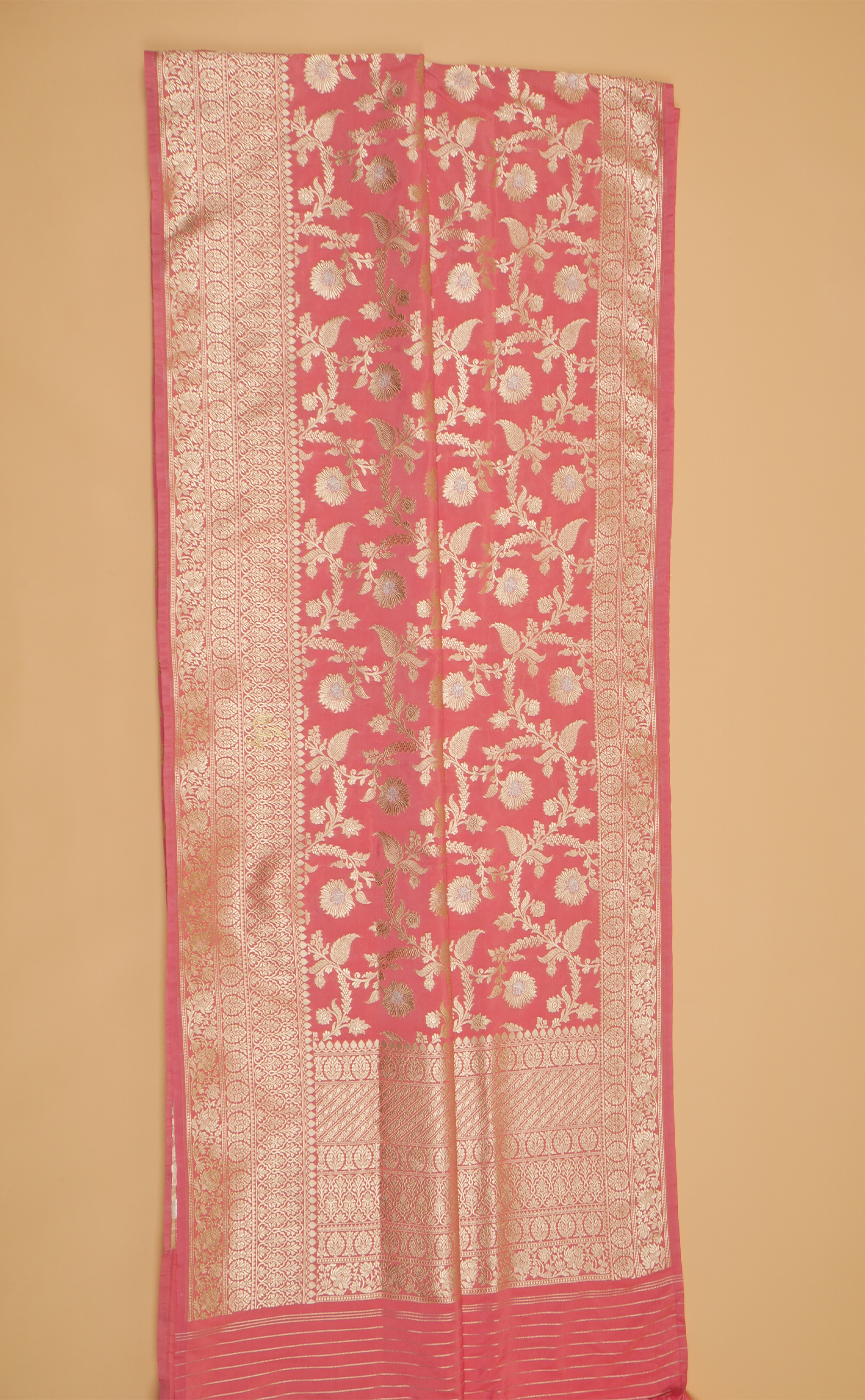 PINK VEGAN SILK BANARASI