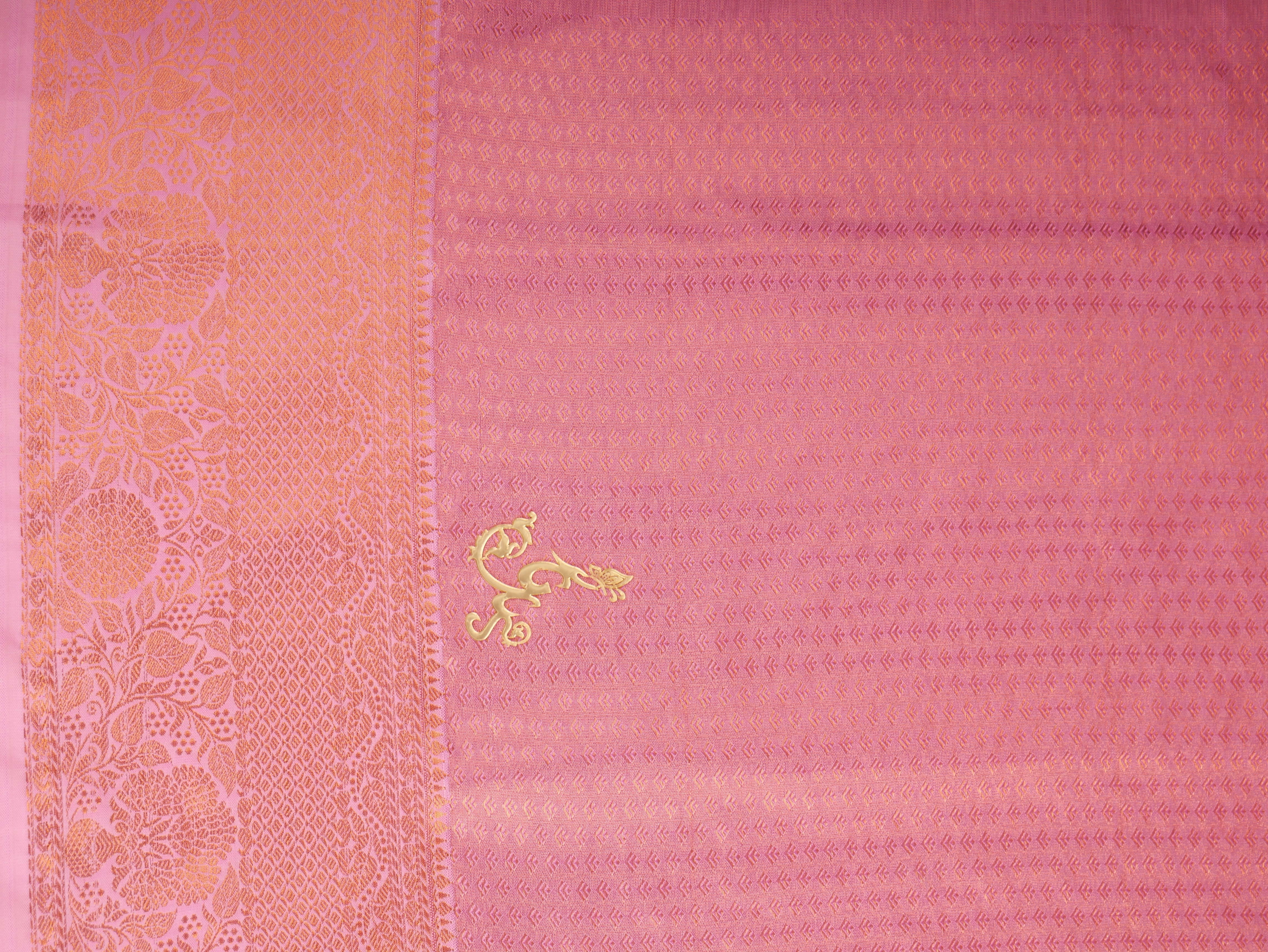 PASTLE PINK VEGAN TISSUE BROCADE KANJIVARAM