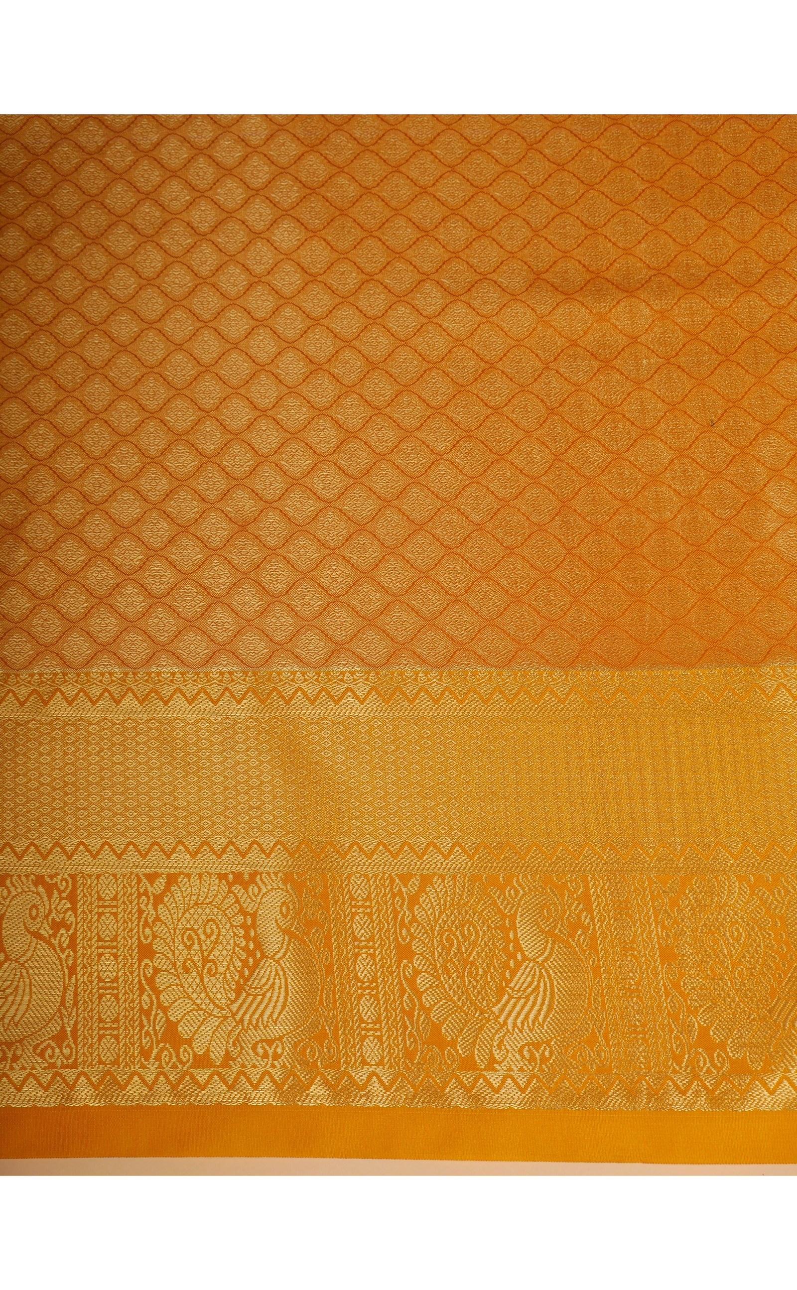 MUSTARD VEGAN TISSUE BROCADE KANJIVARAM