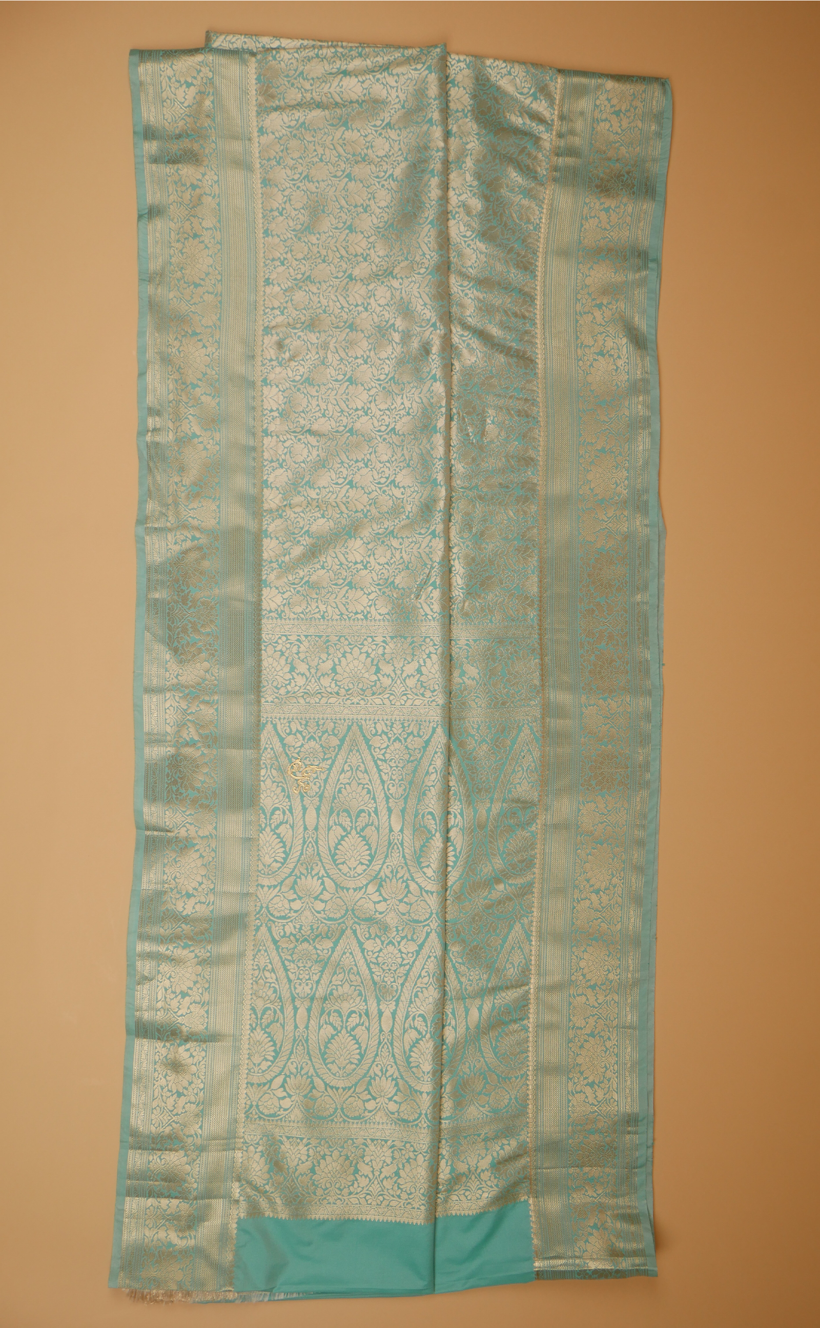 SKY BLUE VEGAN BROCADE SILK KANJIVARAM