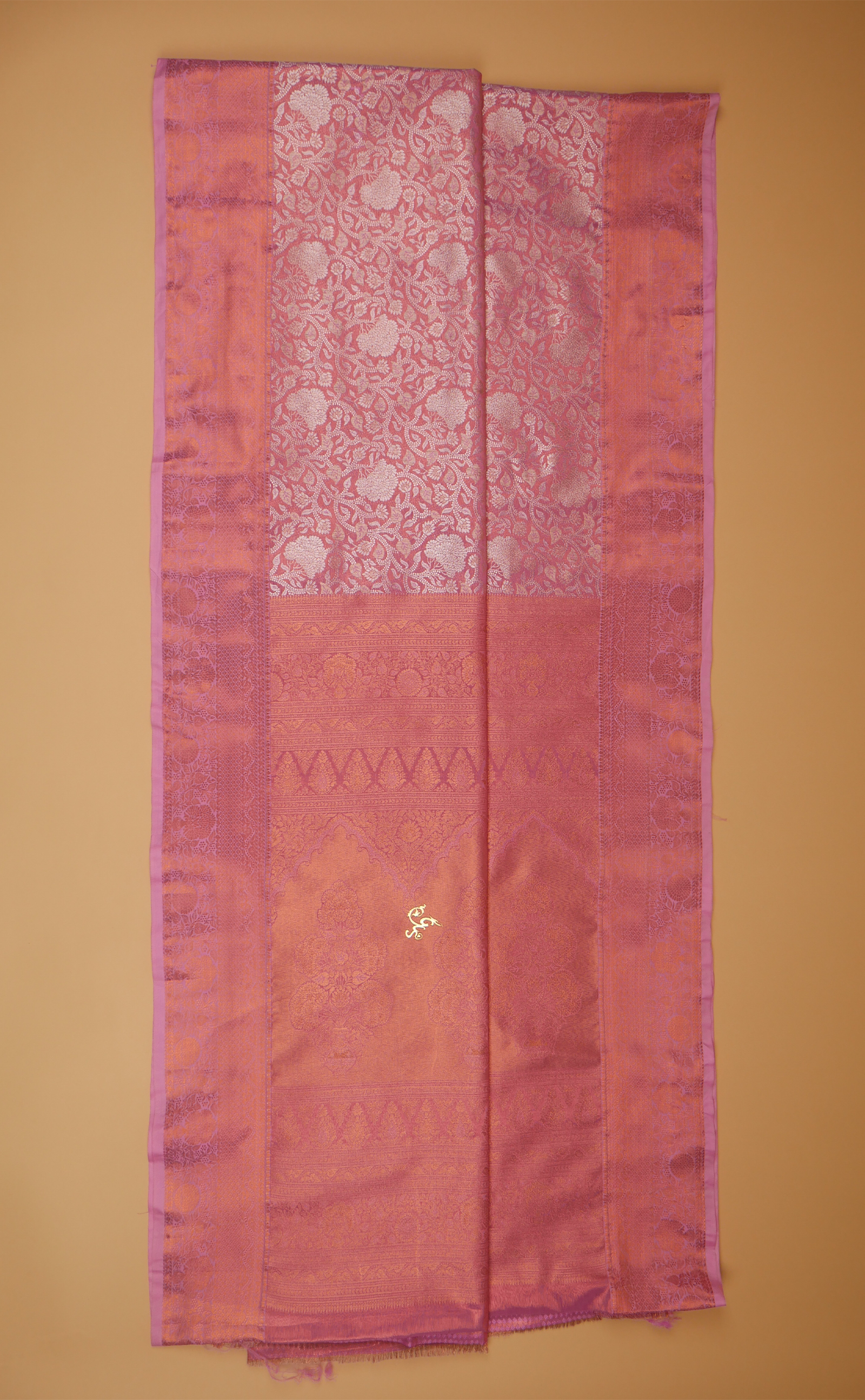 PASTLE PINK VEGAN TISSUE BROCADE KANJIVARAM